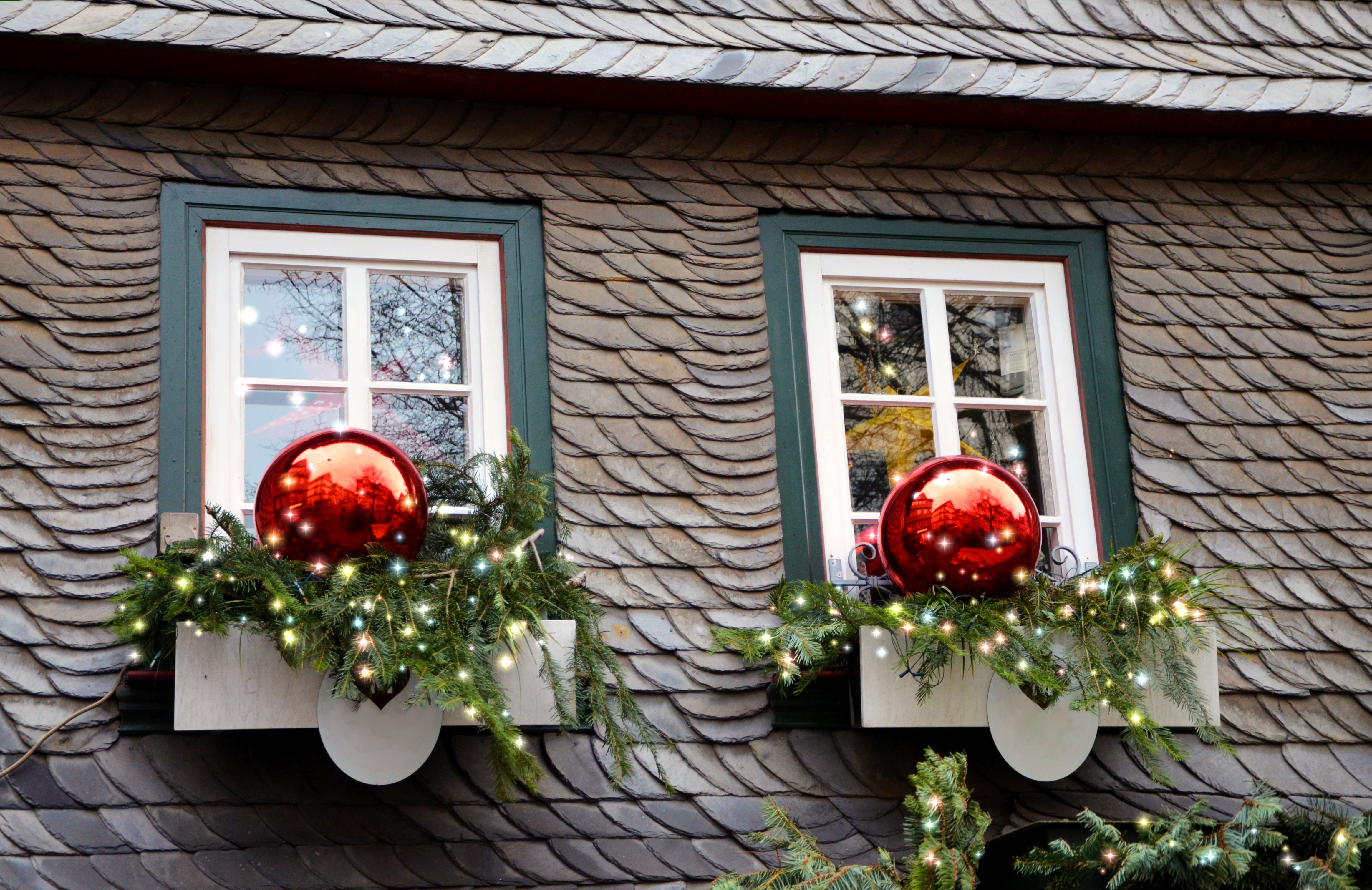 Christmas lighting installation on Long Island