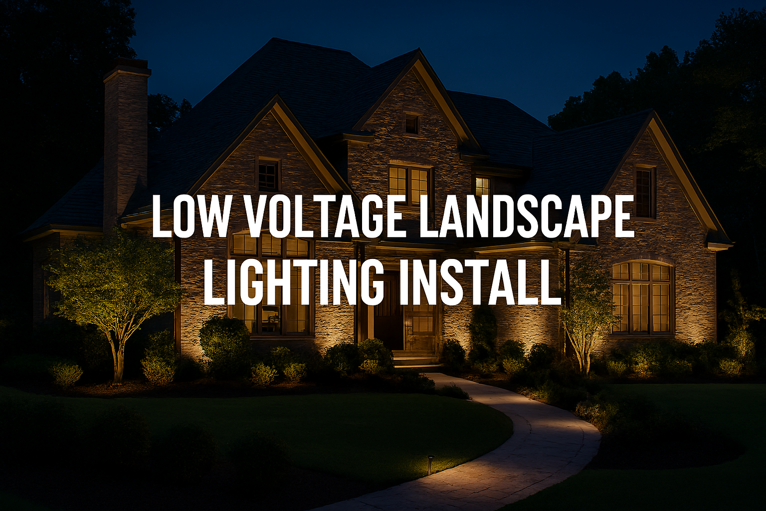 Cover Image for Low Voltage Landscape Lighting Install